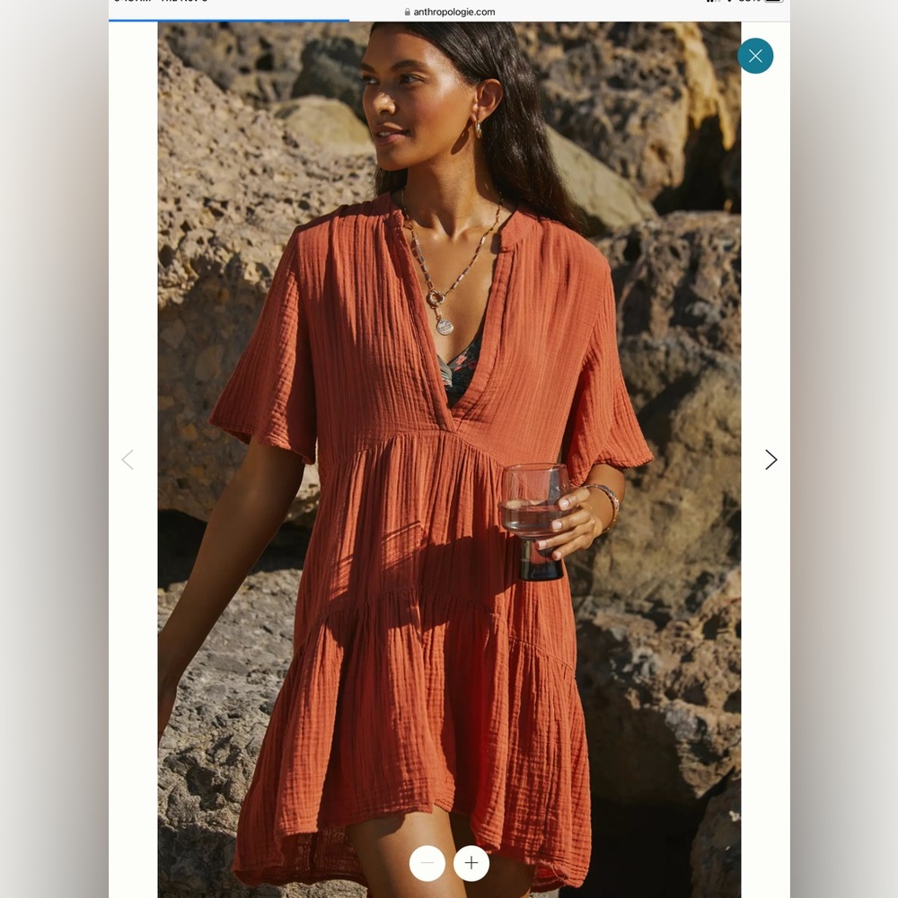 NWT Anthropologie The Kallie flowy tunic dress❤️❤️❤️❤️